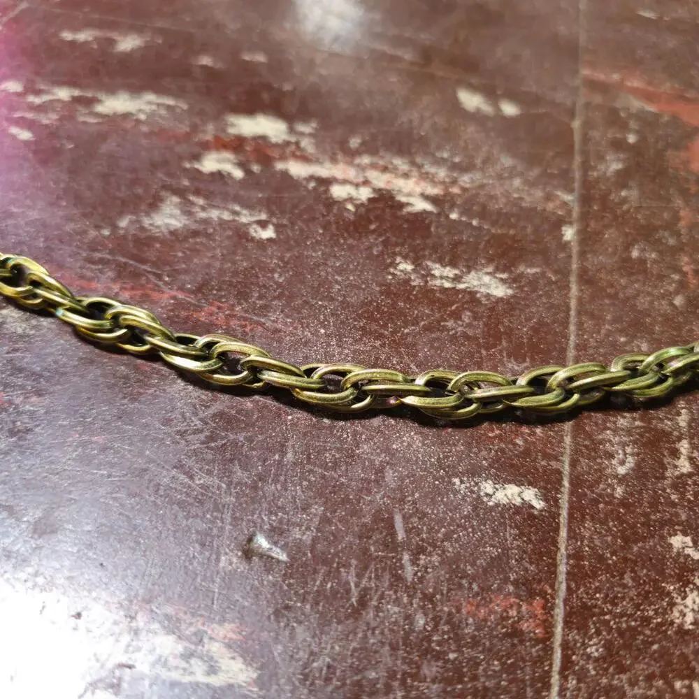 Wallet Chain y2k Rope Link Biker Antique Brass